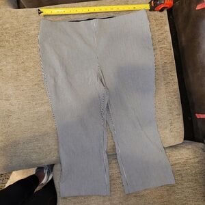 Counterparts Black and White Striped Pants